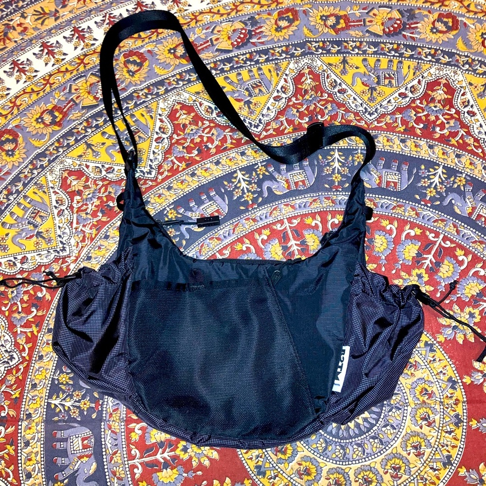 Baboon to the Moon Crescent Crossbody Black Sling Bag